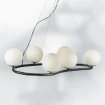 815360 Люстра CROCO 6х40W E14 ЧЕРНЫЙ МАТОВЫЙ/ЗОЛОТО — изображение 9