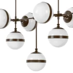 813197 Люстра GLOBO 9х40W E14 umber/white — изображение 4