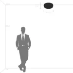 809316 Люстра CELESTA LED 28W 1400LM АЛЮМИНИЙ/БЕЛЫЙ 3000K — изображение 3