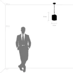 713217 Люстра NOVARA 1x40W E14 ЧЕРНЫЙ МАТОВЫЙ — изображение 6