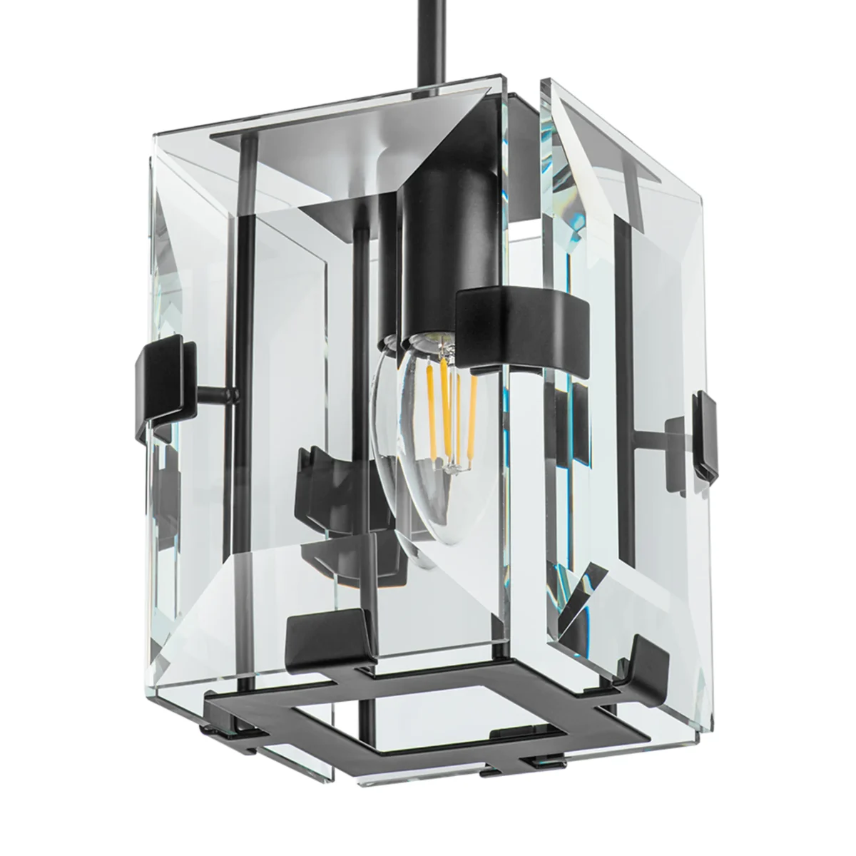 713217 Люстра NOVARA 1x40W E14 ЧЕРНЫЙ МАТОВЫЙ — изображение 8