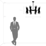 817162 Люстра STRATO 16х40W E14 ЗОЛОТО — изображение 8