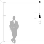 806010 Подвес ESCICA 1х40W E14 БЕЛЫЙ/КОНЬЯК/ХРОМ — изображение 3