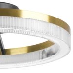 736040 Люстра ROTONDA 21W LED 1053LM 180G ЧЕРНЫЙ/ЛАТУНЬ 3000K — изображение 3