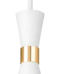 816016 Люстра DUMO 1х40W E14 БЕЛЫЙ МАТОВЫЙ/ЗОЛОТО — изображение 4