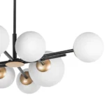 815480 Люстра CROCO 8х40W E14 ЧЕРНЫЙ МАТОВЫЙ/ЗОЛОТО — изображение 6