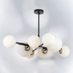 815480 Люстра CROCO 8х40W E14 ЧЕРНЫЙ МАТОВЫЙ/ЗОЛОТО — изображение 2