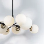 815480 Люстра CROCO 8х40W E14 ЧЕРНЫЙ МАТОВЫЙ/ЗОЛОТО — изображение 3