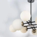 815480 Люстра CROCO 8х40W E14 ЧЕРНЫЙ МАТОВЫЙ/ЗОЛОТО — изображение 4