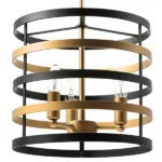 735030 Люстра EPSILON 3х40W E14 ЧЕРНЫЙ/ЗОЛОТО — изображение 6