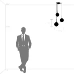 813137 Люстра GLOBO 3х40W E14 black/white — изображение 9