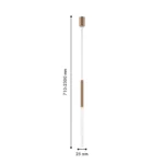 4311-1P, подвес, D25xH710/2300, LEDx7W, 320LM, 4000K, CRI>90, included — изображение 2