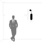 690617 Бра RAMO 1х40W E27 ЧЕРНЫЙ МАТОВЫЙ/БЕЛЫЙ — изображение 7