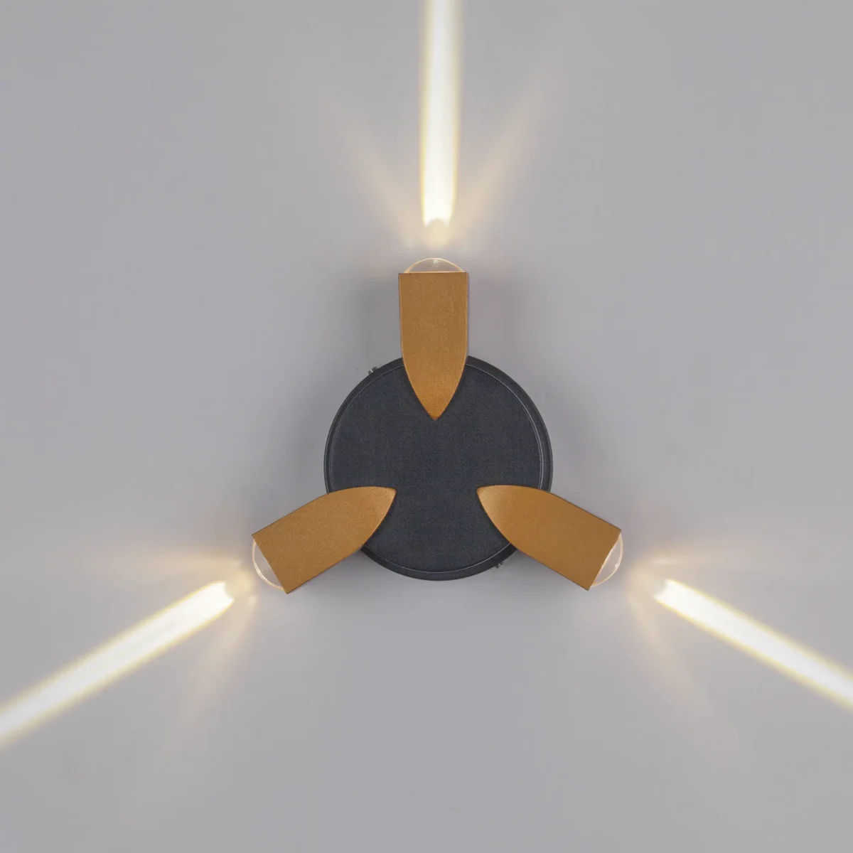 380633 Светильник DITO 3х1W LED 330LM G ЧЕРНЫЙ/ЗОЛОТО 4000K — изображение 2