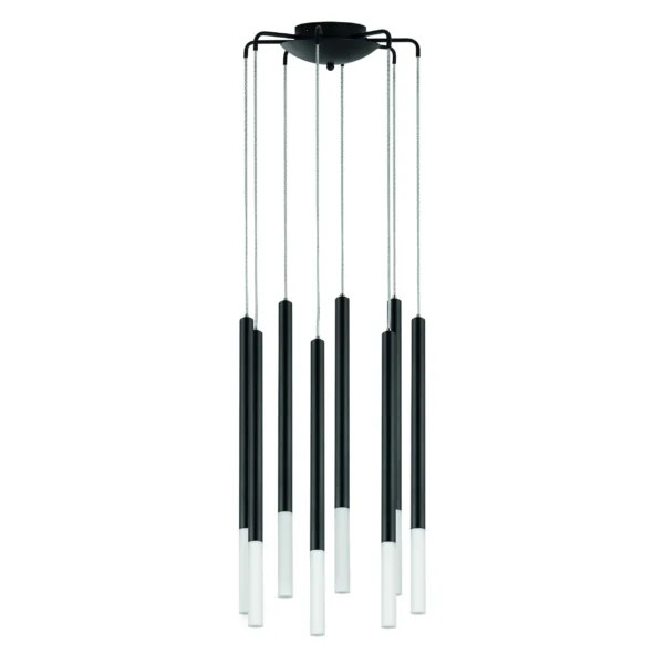 L8T747137 Люстра TUBO LED 40W 2000LM 360G ЧЕРНЫЙ 3000K (574737+747137 (8шт)