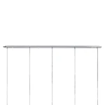 L5PL721134 Подвес пятерной линейный EXTRA 5x3x5W(led) G9 (721134 - 5 + 572164 -1) ХРОМ — изображение 3