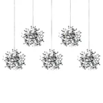 L5PL721134 Подвес пятерной линейный EXTRA 5x3x5W(led) G9 (721134 - 5 + 572164 -1) ХРОМ — изображение 4