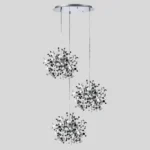 L3PR721134 Подвес тройной круглый EXTRA 3x3x5W(led) G9 (721134 - 3 + 572134 -1) ХРОМ — изображение 2