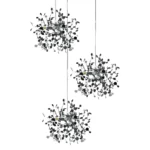 L3PR721134 Подвес тройной круглый EXTRA 3x3x5W(led) G9 (721134 - 3 + 572134 -1) ХРОМ — изображение 4