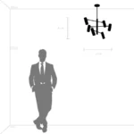 718267 Люстра ROMA 6х28W GU10 (led) MATT BLACK — изображение 6