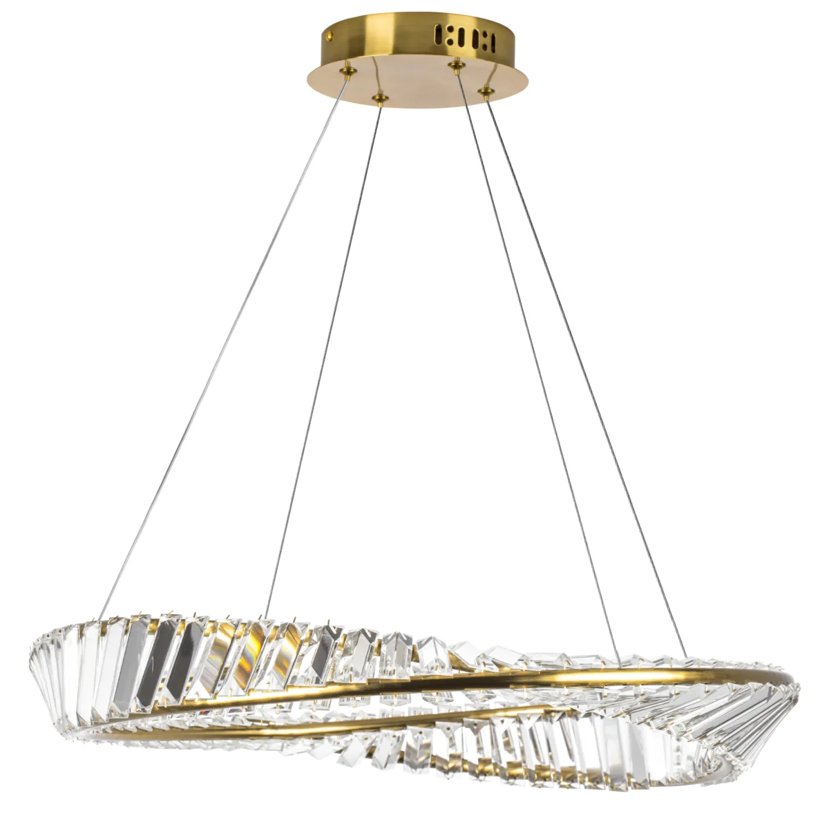 699063 Люстра VIDARE 28W LED 2380LM ЗОЛОТО 3000K IP20 — изображение 1