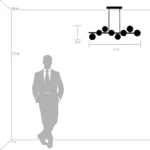 815083 Люстра CROCO 8х40W E14 ЛАТУНЬ — изображение 2