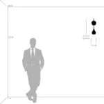 803530 Бра PENTOLA 1х40W E14 ХРОМ/БЕЛЫЙ — изображение 2