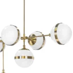 813191 Люстра GLOBO 9х40W E14 electroplating bronze/white — изображение 6