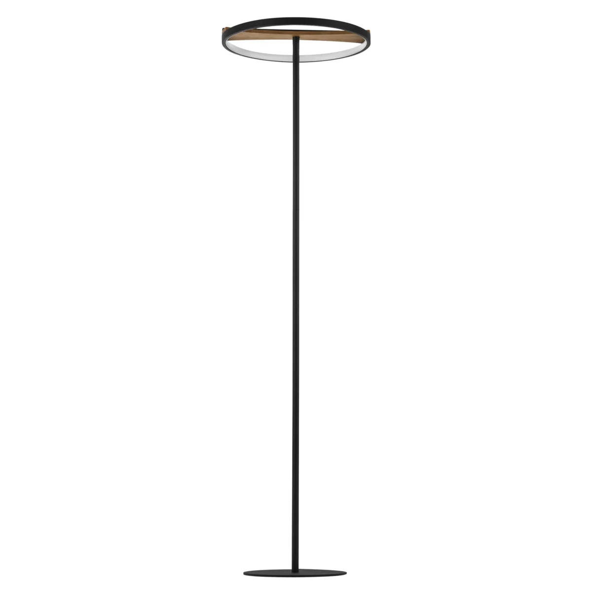 723727 Торшер LODI LED 9W 720LM ЧЕРНЫЙ/ДЕРЕВО 3000K — изображение 1