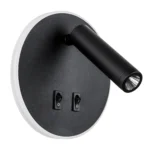 808657 Светильник настенный MURO LED 9W+3W 530LM+140LM G ЧЕРНЫЙ 3000K