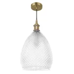 798021 Люстра GENNI 1х40W E27 ЛАТУНЬ/ПРОЗРАЧНЫЙ