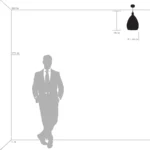 798021 Люстра GENNI 1х40W E27 ЛАТУНЬ/ПРОЗРАЧНЫЙ — изображение 6