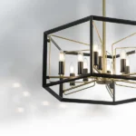 713327 Люстра REGOLO 12х40W E14 ЧЕРНЫЙ МАТОВЫЙ/ЗОЛОТО — изображение 7