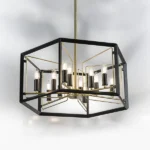 713327 Люстра REGOLO 12х40W E14 ЧЕРНЫЙ МАТОВЫЙ/ЗОЛОТО — изображение 9