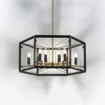 713327 Люстра REGOLO 12х40W E14 ЧЕРНЫЙ МАТОВЫЙ/ЗОЛОТО — изображение 10