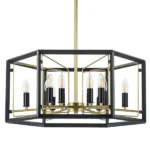 713327 Люстра REGOLO 12х40W E14 ЧЕРНЫЙ МАТОВЫЙ/ЗОЛОТО — изображение 6