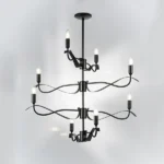 733287 Люстра RAGNO 8х40W E14 ЧЕРНЫЙ МАТОВЫЙ — изображение 11