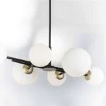 815460 Люстра CROCO 6х40W E14 ЧЕРНЫЙ МАТОВЫЙ/ЗОЛОТО — изображение 9