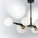 815460 Люстра CROCO 6х40W E14 ЧЕРНЫЙ МАТОВЫЙ/ЗОЛОТО — изображение 10