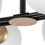 815460 Люстра CROCO 6х40W E14 ЧЕРНЫЙ МАТОВЫЙ/ЗОЛОТО — изображение 6