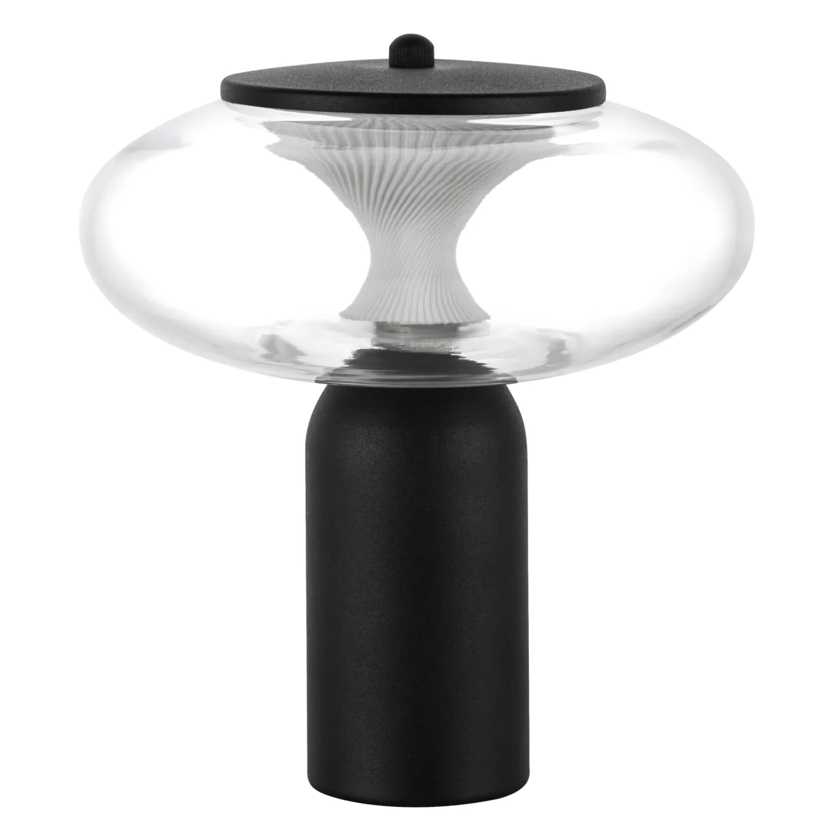 612917 Настольная лампа PALERMO 8W LED 350LM G ЧЕРНЫЙ/ПРОЗРАЧНЫЙ 3000K — изображение 1