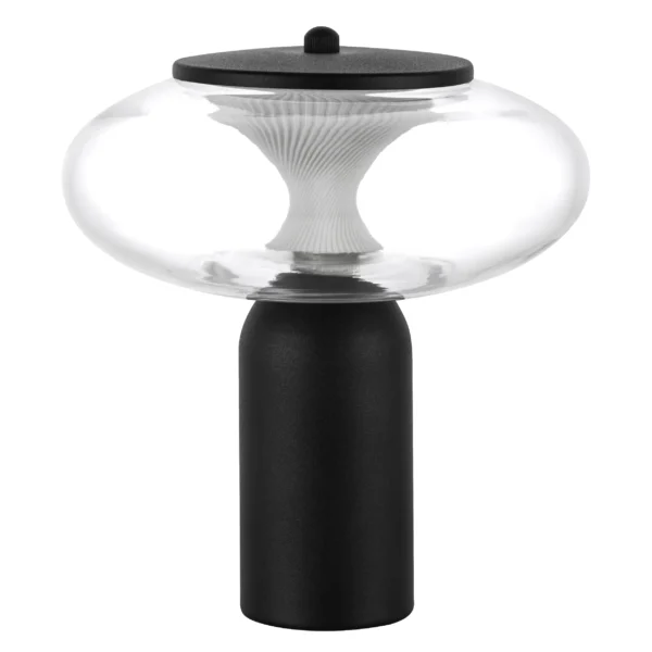 612917 Настольная лампа PALERMO 8W LED 350LM G ЧЕРНЫЙ/ПРОЗРАЧНЫЙ 3000K