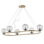 815263 Люстра BARI 6х10W(led) G9 ЗОЛОТО/ЧЕРНЫЙ МАТОВЫЙ