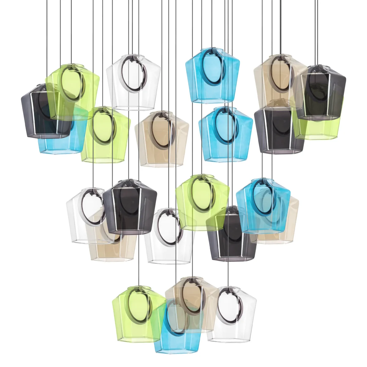 796349 Люстра CARAMELLO LED 24х6W 2600LM КОФЕЙНЫЙ/МУЛЬТИКОЛОР 3000K — изображение 4