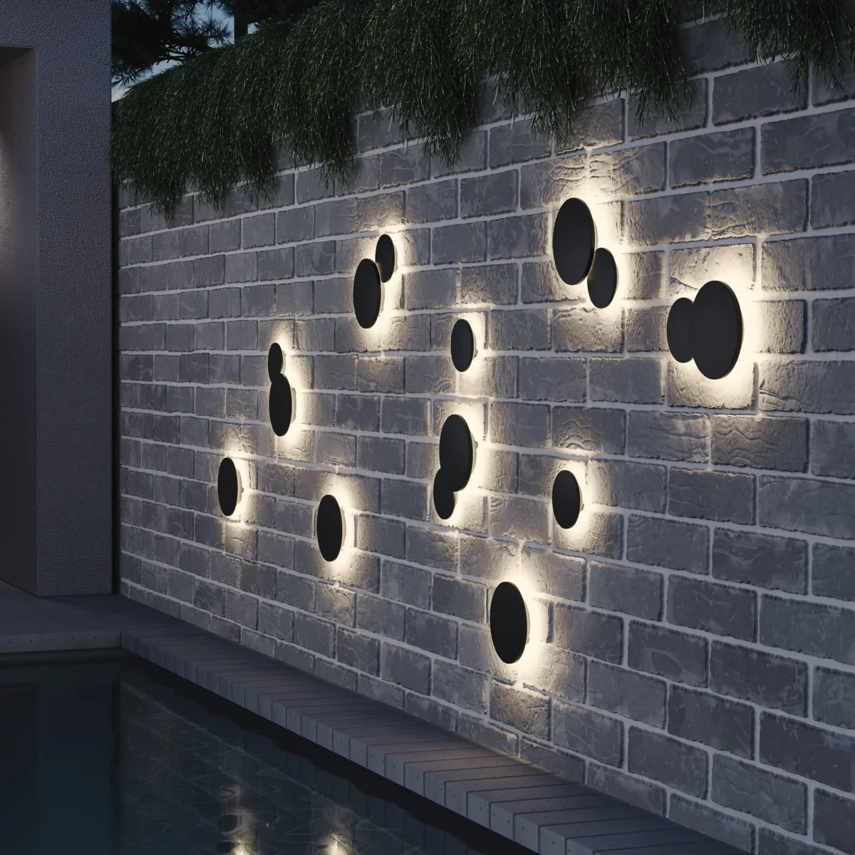 379137 Светильник PIATTO 1x6W LED 600LM G ЧЕРНЫЙ 3000K IP65 — изображение 3