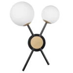 815620 Бра CROCO 2х40W E14 ЧЕРНЫЙ МАТОВЫЙ/ЗОЛОТО