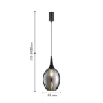 4361-1P, подвес, D180xH530/2030, 1xE27x40W, excluded — изображение 2