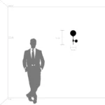 813617 Бра GLOBO 1х40W E14 умбра/белый — изображение 2