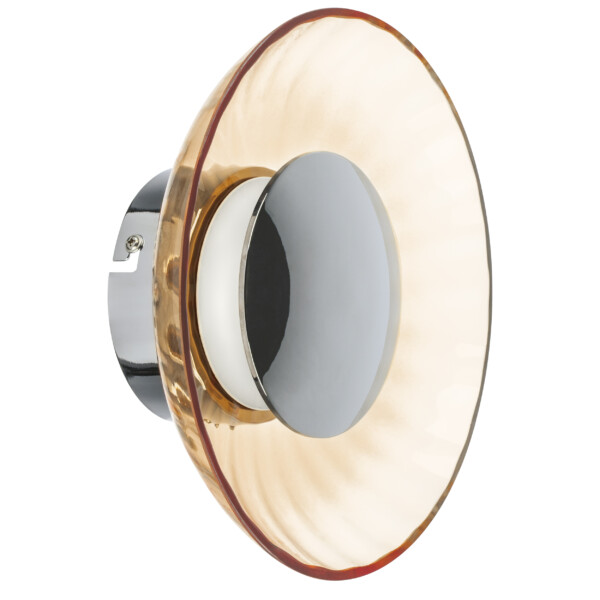 809013 Бра CELESTA LED 6W 300LM ХРОМ/КОНЬЯЧНЫЙ 3000K