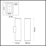 3833/2WB HIGHTECH ODL20 445 золотистый/металл Настенный светильник E27, LED max 7W 220V DARIO — изображение 2